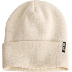 🆕 Women Cream Knit Beanie Hat Acrylic Winter Soft Wearing Warm Unisex Cuffed
